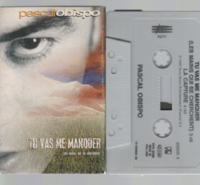 Pascal Obispo Kassette K7 Tape Single 2 Titel Du wirst mich vermissen