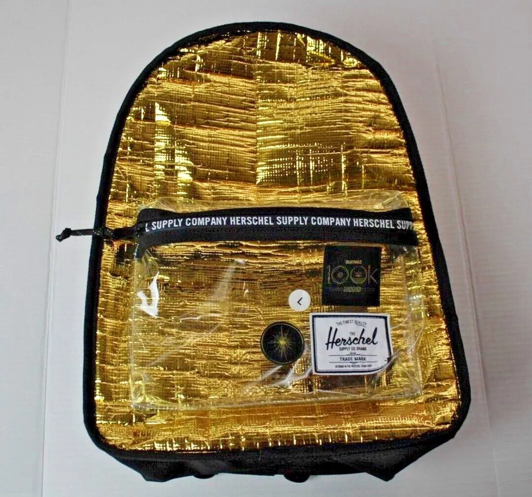 Herschel Supply Co. GOLD Foil Insulated Clear Backpack Zumiez 100k