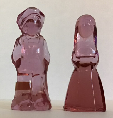 Josh Jenny Glass Figures Cranberry Ice April 1981 Mosser Vi Hunter    C022