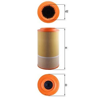 Air Filter LX1024 78594459 by Mahle Original for sale online | eBay