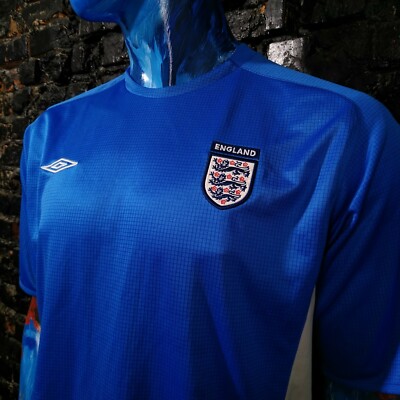 Umbro イングランド代表 Training Jersey 長袖XL England Team Training Jersey Football Shirt Blue Umbro Polyester