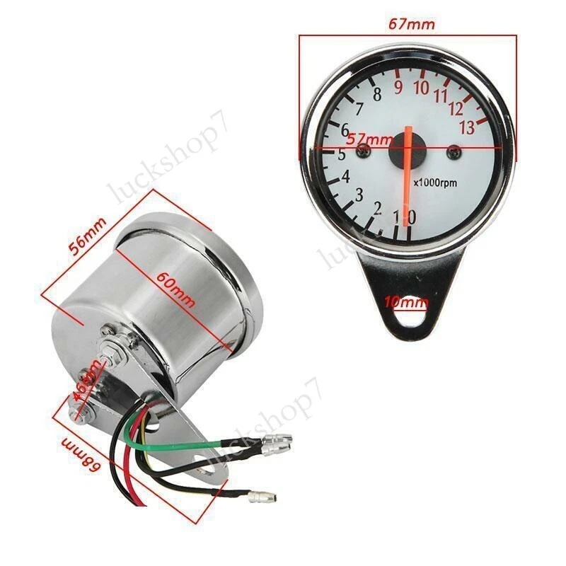 Motorcycle LED Backlit Tachometer For Honda VTX 1300 1800 TYPE C R S N F T RETRO - Imagem 2 de 4