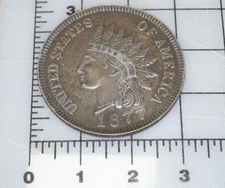 BIG 3" 1877 UNITED STATES OF AMERICA ONE CENT REPLICA COIN
