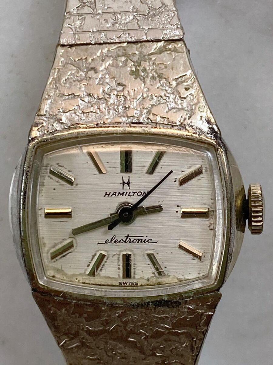 Vintage HAMILTON Electronic Women's Watch. RGP Bezel 782 Vintage HAMILTON Electronic Women's Watch. RGP Bezel 782
