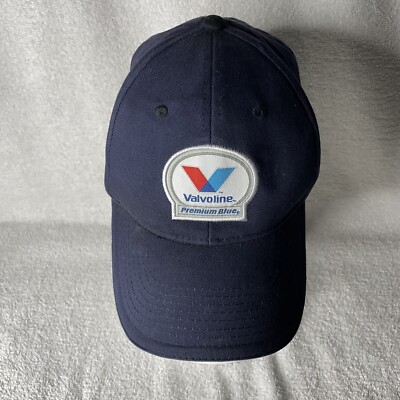 Valvoline Platinum Blue Hat Cap Strap Back Navy Blue Cummins Diesel Mens 