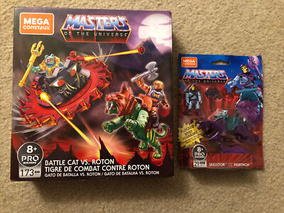 Mega Construx Masters Of The Universe Battle Cat Vs Roton Set NEW PLUS SKELETOR