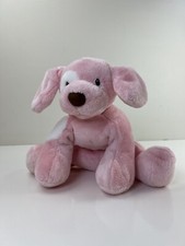 GUND BABY Spunky Floppy Stuffed Animal Plush Pink White Puppy Dog Lovey 8  Toy