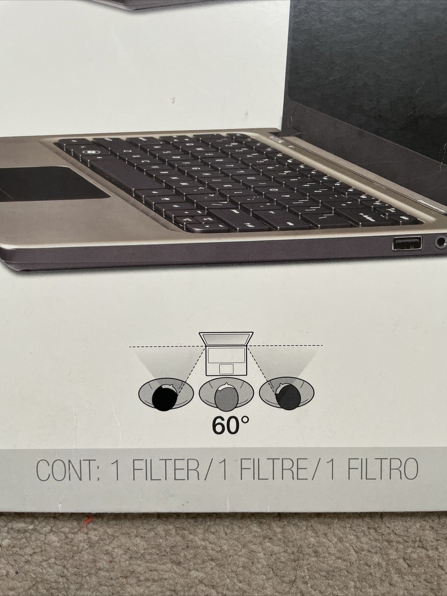 Filtro Privacy 3M Per Laptop 13.3'' Standard: Schermo Nero Per Chi Guarda Di Lato, Proteggi I Tuoi Dati