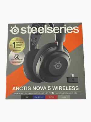 New SteelSeries Arctis Nova 5 Wireless Gaming Headset For PC/ PS5/PS4/Switch