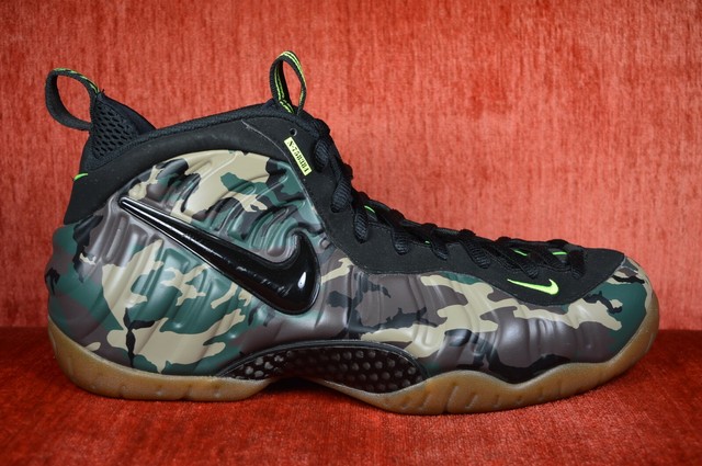 green camo foamposite