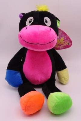 NWT Sugarloaf Multi Color COW Big HOT PINK Snout Plush Claw Toys Soft Toy New | eBay