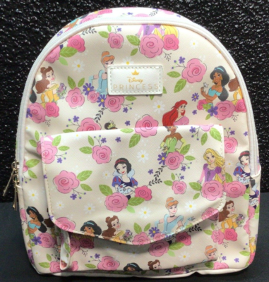 DISNEY PRINCESS Mini Backpack Pink Floral Flowers | eBay display picture 2