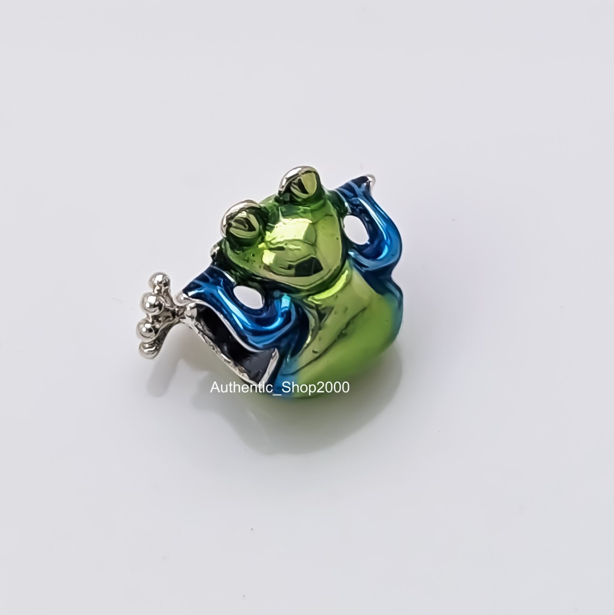 New 100% Authentic PANDORA Moments 925 Ale Green Climbing Frog