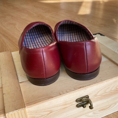 Church's mens Leather Grecian Slippers red size Eu 40.5 . Us