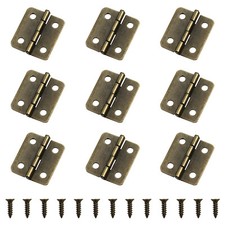 Mini Box Hinges 50 Sets and 200 Replacement Screws for Wood Jewelry Box