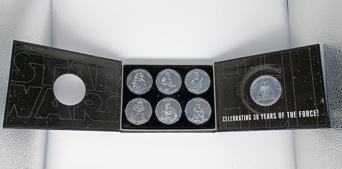 Star Wars 30th Anniversary 2007 Vintage Coin Set Mailaway Complete
