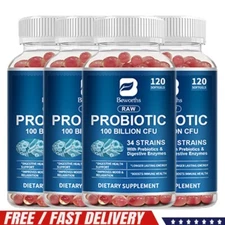 Probiotic Enzyme Capsules 100 Billion CFU Immunity Digestive Support Mood Health