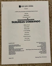 SUBURBAN COMMANDO 1991 MOVIE PRESS KIT WITH PHOTOS HULK HOGAN SHELLEY DUVALL