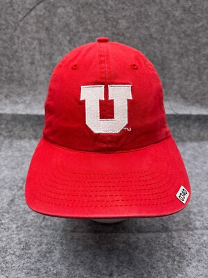 Utah Utes The Game Hat Cap Strap Back Adult One Size Red 100% Cotton NCAA