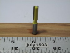 (1) NEW  1/4" D Straight Bit Carbide Tip Router Bit 1/4" Shank 2 Flute zp