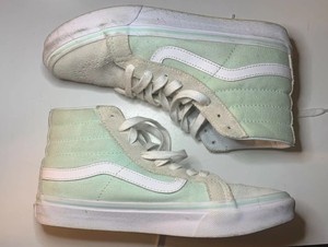vans sk8 hi skate shoe mint