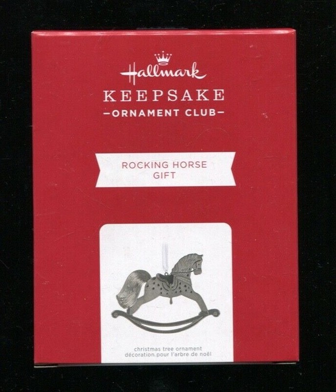 2021 Hallmark Ornaments - ROCKING HORSE GIFT - Keepsake Club KOC - New in Box