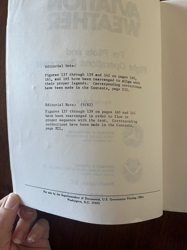 AVIATION WEATHER - For Pilots and Flight Operations Personnel ~ DOT ~ 1975 ~ PB - Picture 9 of 23