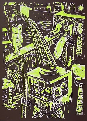 Art Brut Marcus NYBLOM Dead Port Siebdruck 2013 Signiert