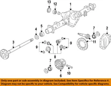 GM OEM 11-19 Sierra 2500 HD Rear Suspension Axle Housing-Inner Bearing 25855295