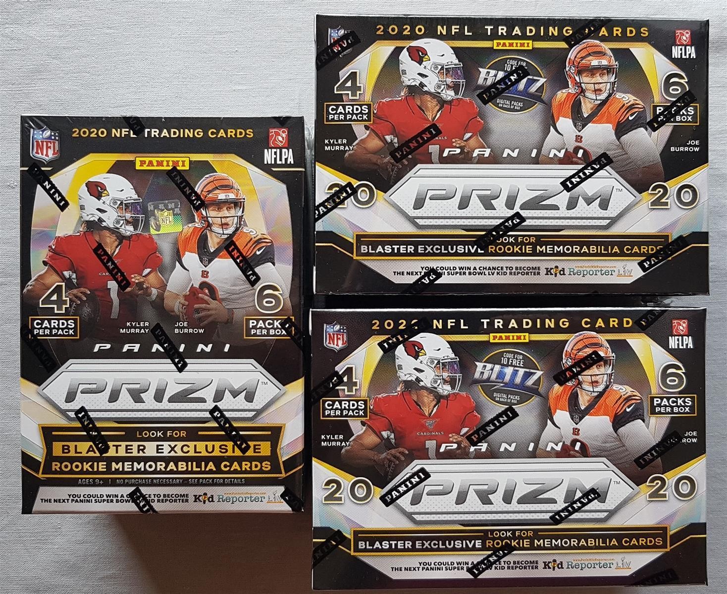 3x Panini Prizm Blaster Box nfl Football 2020