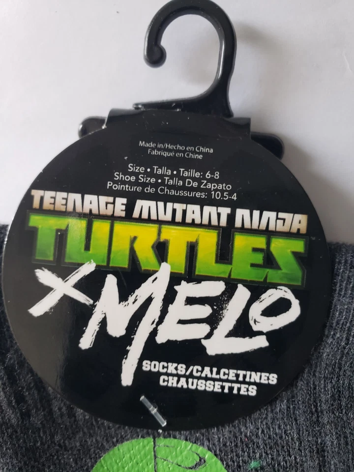 2 Pares Calcetines TMNT Talla 6-8 Zapato Talla 10.5-4 Foto 3 de 3
