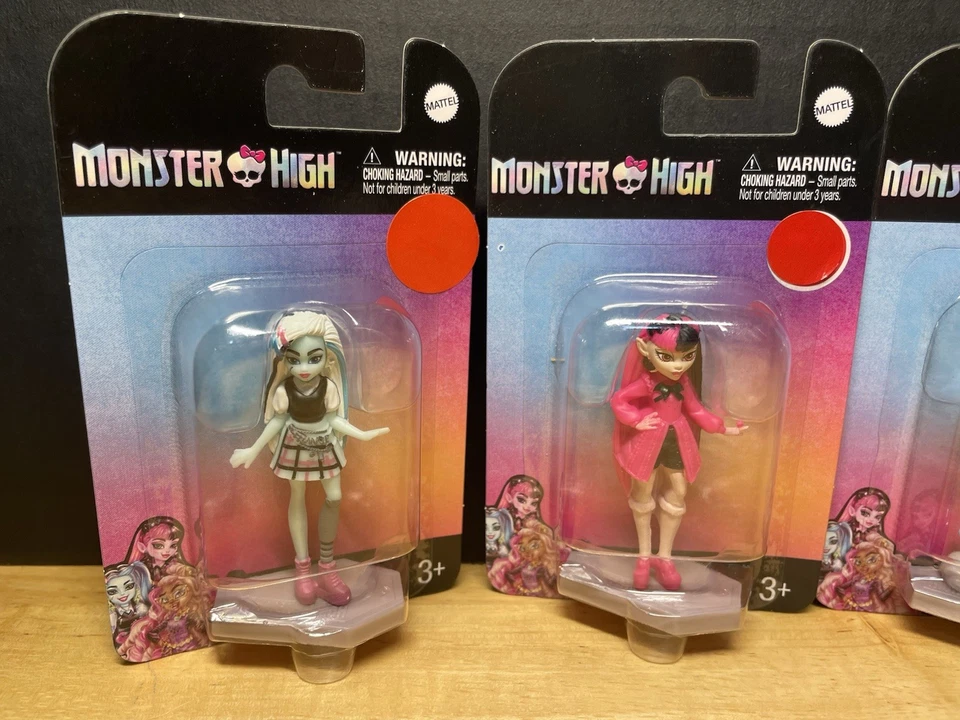 Mini figuras coleccionables Monster High adornos para pasteles ¡Lote de 4 NUEVAS! Foto 3 de 4