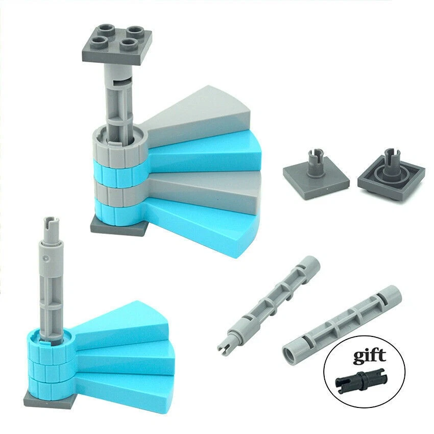 For Lego Stairs 7x4x6 Straight Open Staircase 40243 Spiral Step Stair Assembly - Image 4 of 4