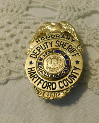Honorary Deputy Sheriff Badge Pin Hartford County State of Connecticut
