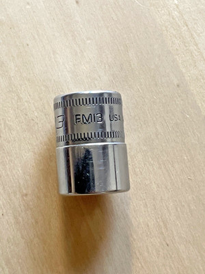 Snap-on Werkzeuge 13 mm flache Steckschlüssel 3/8'' Antrieb 12 Punkt FM13 USA