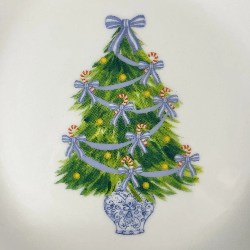 Corinne Haig 圣诞树 Appetizer 甜点盘扇贝 6 英寸 4 件套全新 — 第 4/4 张图片