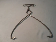 Antique/Vintage Block Ice Tongs Butterfly Design Handle