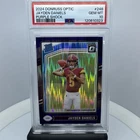 2024 Panini Donruss Optic - Rated Rookie Jayden Daniels #248 Purple Shock Prizm