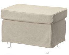 IKEA STRANDMON Hockerbezug beige IKEA STRANDMON 505.118.38