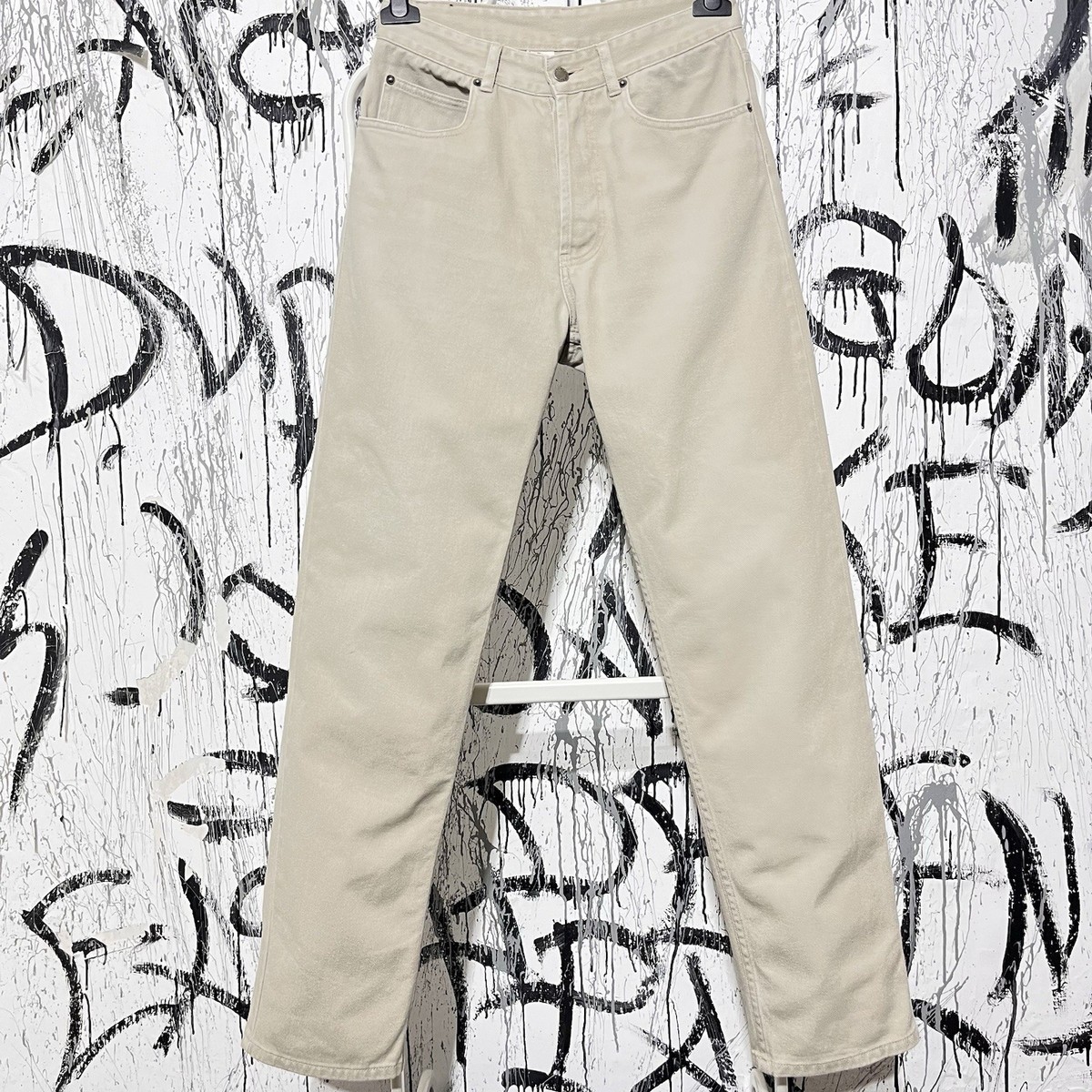 Vintage Thomas Burberry ST.Louis Jeans Beige Unisex Size R US-30 (27 in) Classic View 2