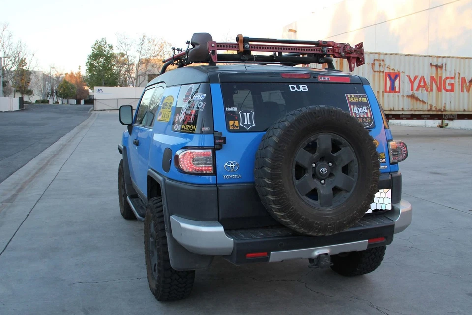 For Toyota FJ Cruiser 07-14 Driver & Passenger Side Chrome/Smoke LED Tail Lights Foto 3 de 4