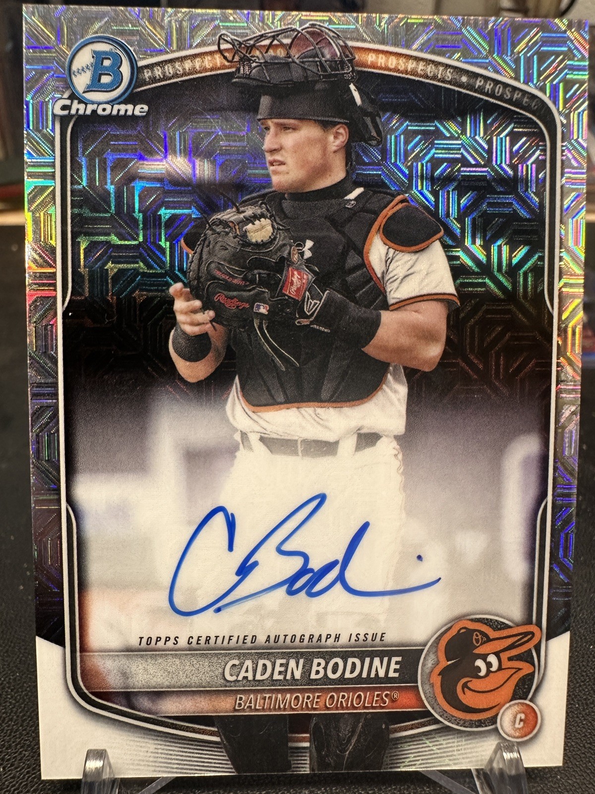 Caden Bodine 2025 Bowman Draft Auto Mega Box Mojo Orioles Prospect #BMA-CB