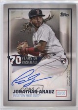2021 Topps 70 Years of Baseball Jonathan Arauz #70YA-JAR Auto 1ek2