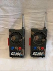 VINTAGE 1986 GI JOE  Full Size Deluxe Walkie Talkie Camo Toy Set Of 2