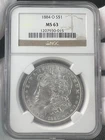 1884-O $1 Morgan Dollar 90% Silver NGC MS63 US Coin