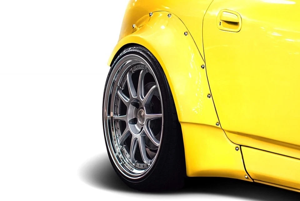 For Honda S2000 00-09 Circuit Style Fiberglass Rear Fender Flares Unpainted Foto 3 de 4