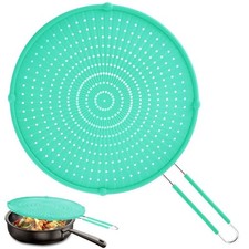 Silicone Splatter Guard for Frying Pan Heat Resistant Grease Screen 16In NEW
