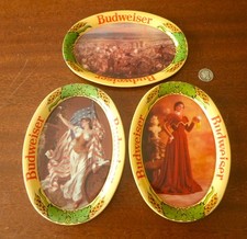 Set of 3 - BUDWEISER TIP TRAYS - near to new 