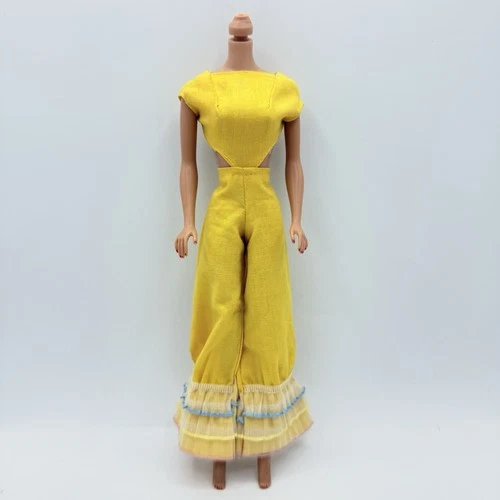 Vintage Barbie CLONE Shillman Caribbean Cruise #1687 Yellow Jumpsuit