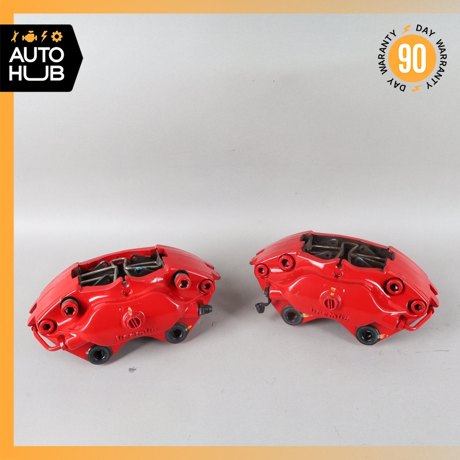 02-07 Maserati M138 4200 Coupe Rear Left & Right Brake Caliper Calipers Set OEM